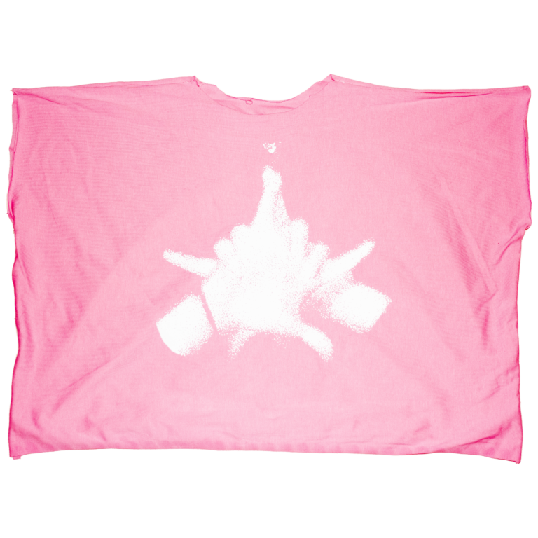 Hands-star square pink